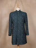 Dark Green Floral Designed Sherwani Suit for Reception