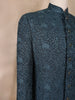 Dark Green Floral Designed Sherwani Suit for Reception