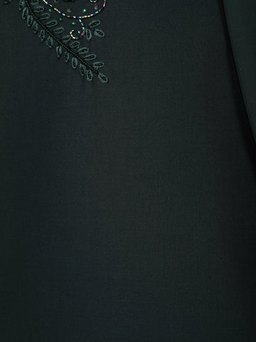 Dark Green Floral Embroidery Men's Suit - Diadem