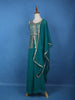 Dark Green Floral Motif Sequins Georgette Palazzo Salwar Suit