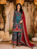 Dark Green Floral Printed Cotton Palazzo Suit