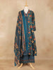 Dark Green Floral Printed Cotton Salwar Suit