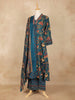 Dark Green Floral Printed Cotton Salwar Suit