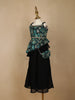Dark Green Floral Printed Georgette Party Wear Palazzo Suit