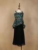 Dark Green Floral Printed Georgette Party Wear Palazzo Suit