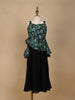Dark Green Floral Printed Georgette Party Wear Palazzo Suit