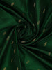 Dark Green Floral Woven Silk saree - Diadem
