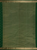 Dark Green Floral Woven Silk saree - Diadem