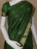 Dark Green Floral Woven Silk saree - Diadem