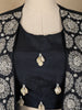 Dark Green Floral and Cowrie Shell Designed Crepe Bridesmaids Lehenga