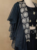 Dark Green Floral and Cowrie Shell Designed Crepe Bridesmaids Lehenga