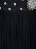 Dark Green Floral and Cowrie Shell Designed Crepe Bridesmaids Lehenga