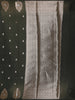 Dark Green Leaf Motif Woven Banarasi Silk Saree - Diadem
