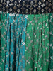 Dark Green Sequins Beaded Net Lehenga Paired with Dupatta