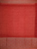 Dark Grey Floral Designed Chanderi Cotton Saree - Diadem