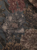 Dark Grey Floral Designed Semi Tussar Saree - Diadem