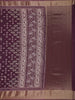 Dark Maroon Floral Printed Cotton Saree - Diadem