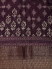Dark Maroon Floral Printed Cotton Saree - Diadem