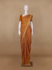 Dark Orange Warli Designed Soft Silk Saree - Diadem