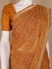 Dark Orange Warli Designed Soft Silk Saree - Diadem