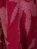 Dark Pink Floral Design Crepe Palazzo Suit