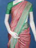Dark Pink Floral Design Silk Saree - Diadem