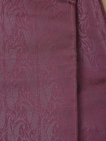 Dark Pink Floral Designed Fancy Art Silk Saree - Diadem