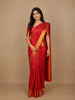 Dark Pink Floral Woven Pure Kanchipuram Silk Saree