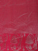 Dark Pink Floral Woven Pure Kanchipuram Silk Saree - Diadem