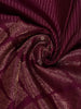 Dark Pink Floral Woven Pure Kanchipuram Silk Saree - Diadem