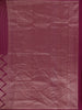 Dark Pink Floral Woven Pure Kanchipuram Silk Saree - Diadem