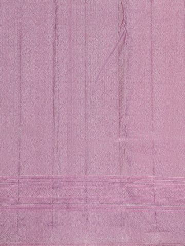 Dark Pink Floral Woven Pure Kanchipuram Silk Saree - Diadem