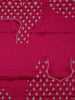 Dark Pink Solid Design Satin Saree - Diadem