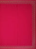 Dark Pink Solid Satin Fancy Saree with Designed Border - Diadem