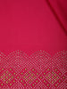 Dark Pink Solid Satin Fancy Saree with Designed Border - Diadem