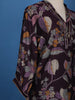 Dark Purple Floral Designed Cotton Salwar Suit - Diadem
