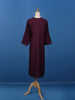 Dark Red Floral Designed Cotton Kurti - Diadem