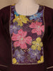 Dark Red Floral Designed Cotton Salwar Suit - Diadem