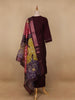 Dark Red Floral Designed Cotton Salwar Suit - Diadem