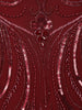 Dark Red Floral Designed Georgette Palazzo Salwar Suit - Diadem