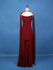 Dark Red Floral Designed Georgette Palazzo Salwar Suit - Diadem