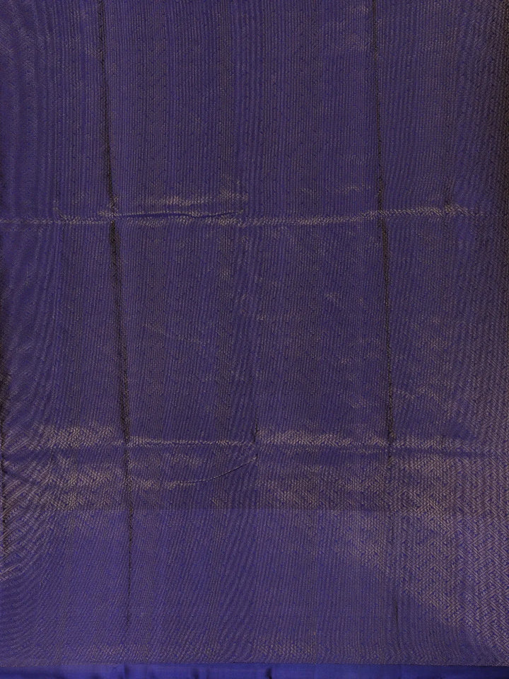 Dark Red Floral Woven Pure Kanchipuram Silk Saree - Diadem