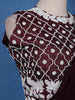 Dark Red Floral Embroidery Crepe Silk Ready To Wear Saree with Designer Blouse - Diadem