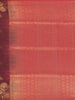 Dark Red Floral Weave Semi Tussar Saree