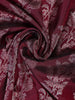 Dark Red Floral Woven Pure Kanchipuram Silk Saree