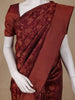 Dark Red Floral Woven Pure Kanchipuram Silk Saree - Diadem