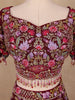 Dark Red Georgette Floral Designed Bridal Lehenga
