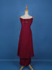 Dark Red Mirror Designed Cotton Salwar Suit