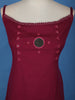 Dark Red Mirror Designed Cotton Salwar Suit