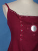 Dark Red Mirror Designed Cotton Salwar Suit